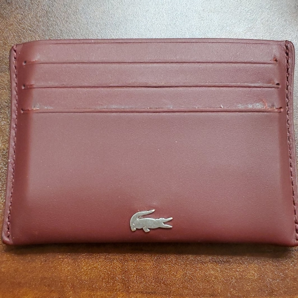 Lacoste leather card holder